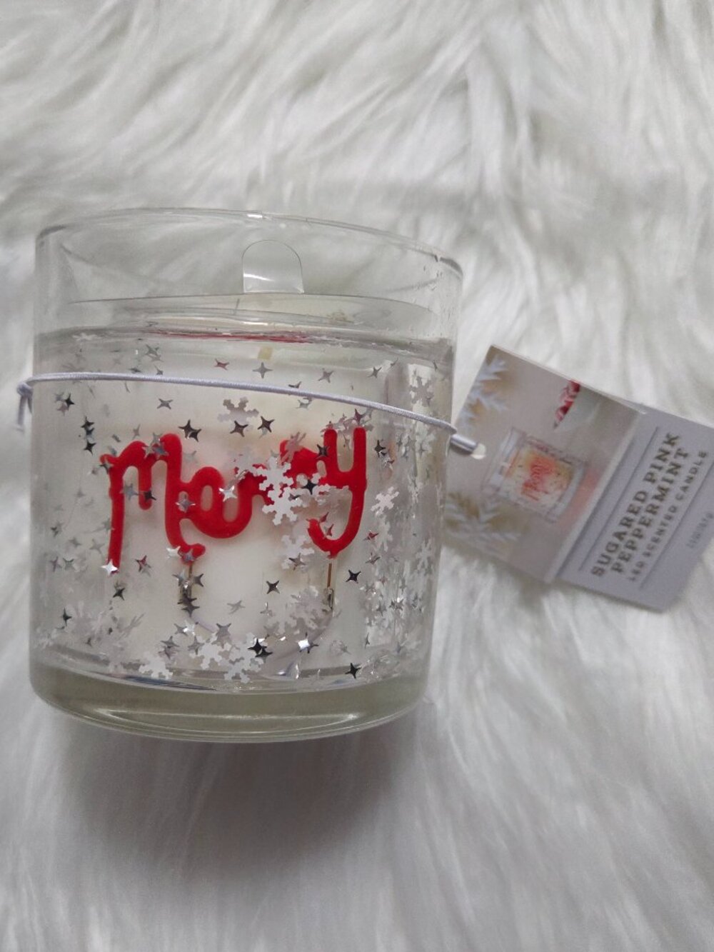 Wondershop Gel LED “Merry” Candle